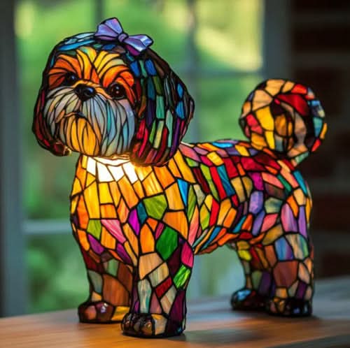 Lunaro - Lampe de Nuit LED Artistique avec Races de Chiens pour Décoration Intérieure Ambiance