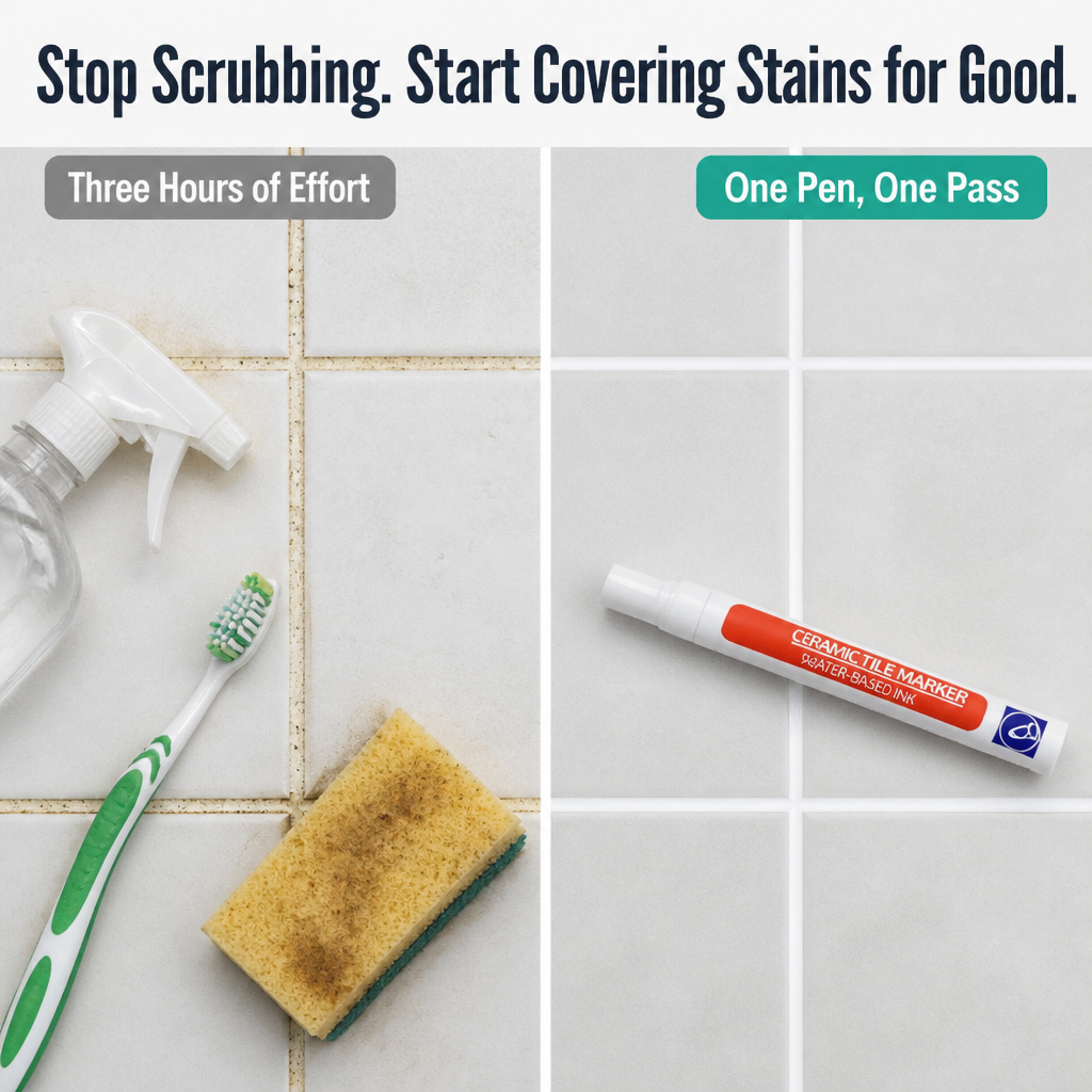 BioShieldSeal™ — Rafraîchissez les joints de carrelage jaunis en un blanc éclatant en 20 minutes