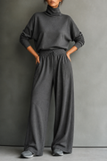 Wearbella – Ensemble Haut Col Roulé Et Pantalons Large