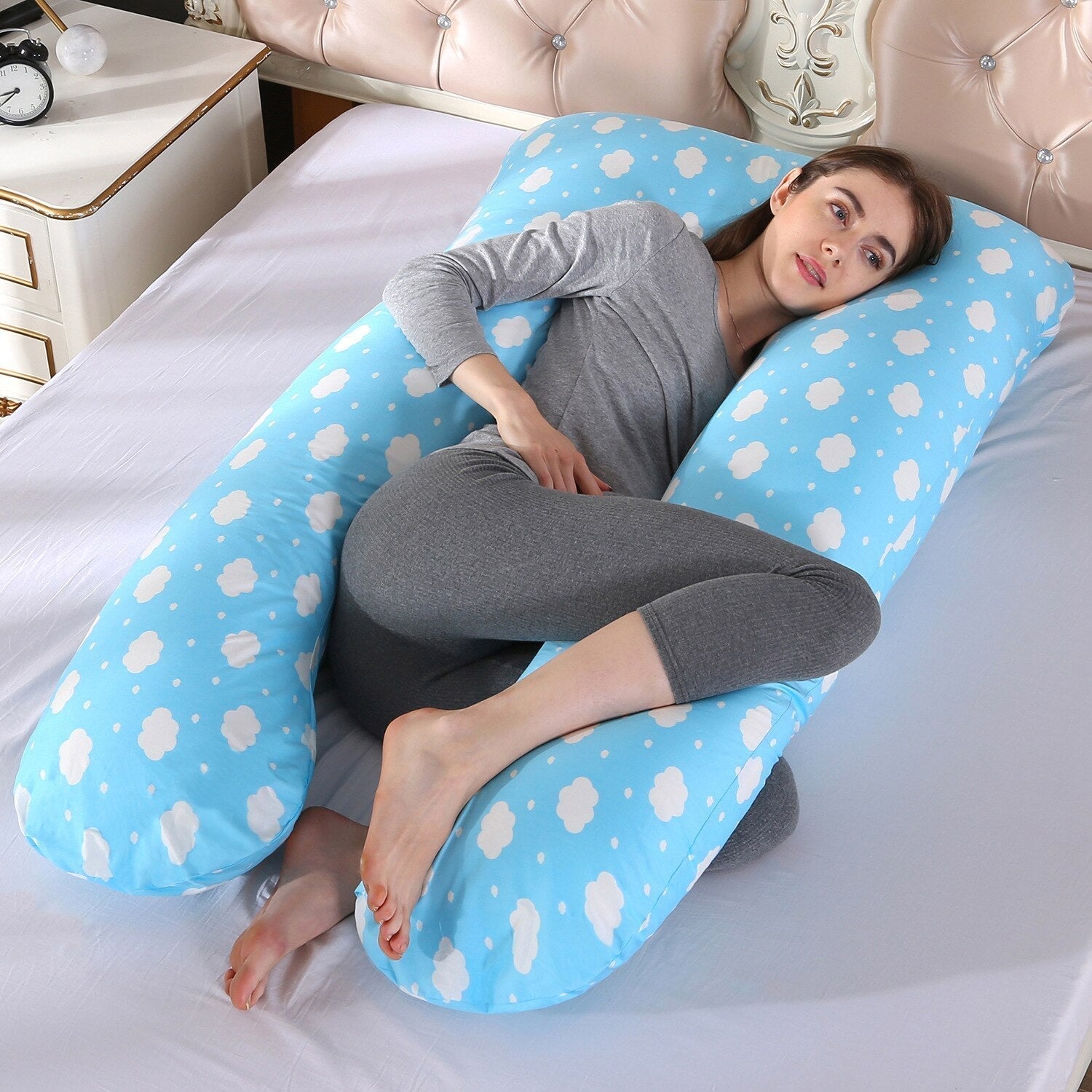 Skanto | Coussin de corps pour dormeurs sur le côté | Soutien ergonomique du corps entier