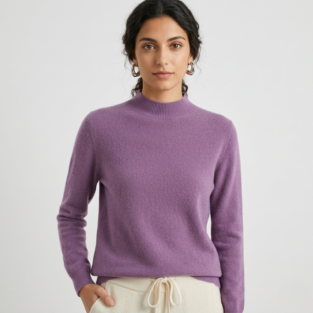 Pull Femme en Maille Douce Élégant Chaud