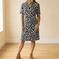 Vivara – Robe Imprimée à Col V Aérée pour Femmes