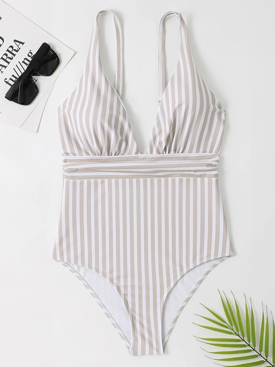 Sally™ - Maillot de bain rayé stylé