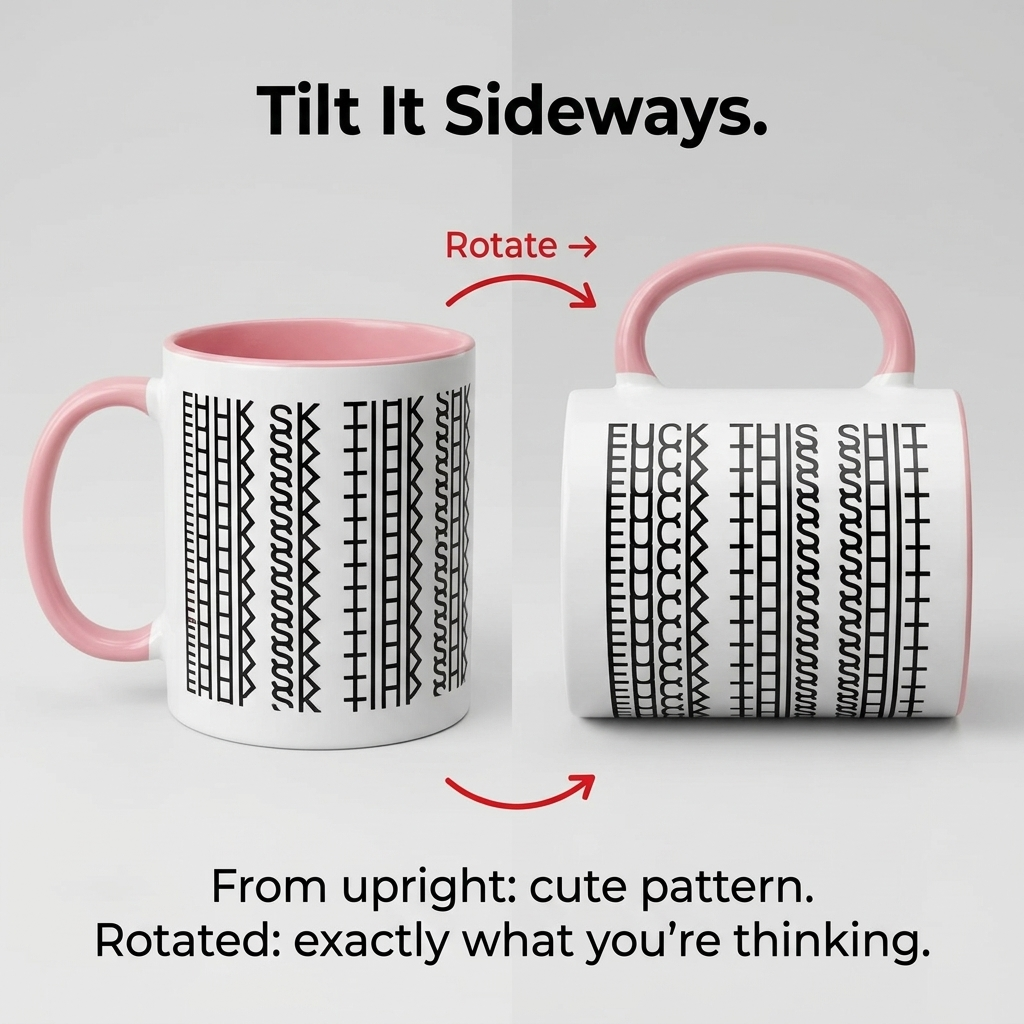 VibeSip™ — Cachez Vos Pensées de Travail les Plus Fortes Derrière un Motif Mignon
