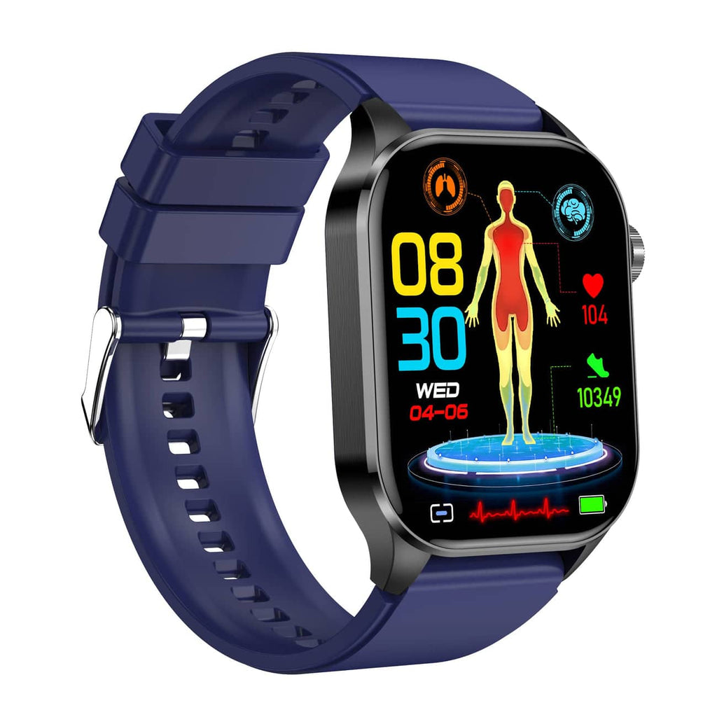Montre intelligente pour la santé et le fitness – EKG, pression artérielle, mesure de la fréquence cardiaque – compatible iOS et Android