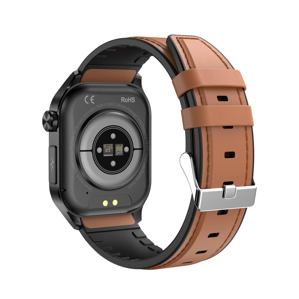 Montre intelligente pour la santé et le fitness – EKG, pression artérielle, mesure de la fréquence cardiaque – compatible iOS et Android