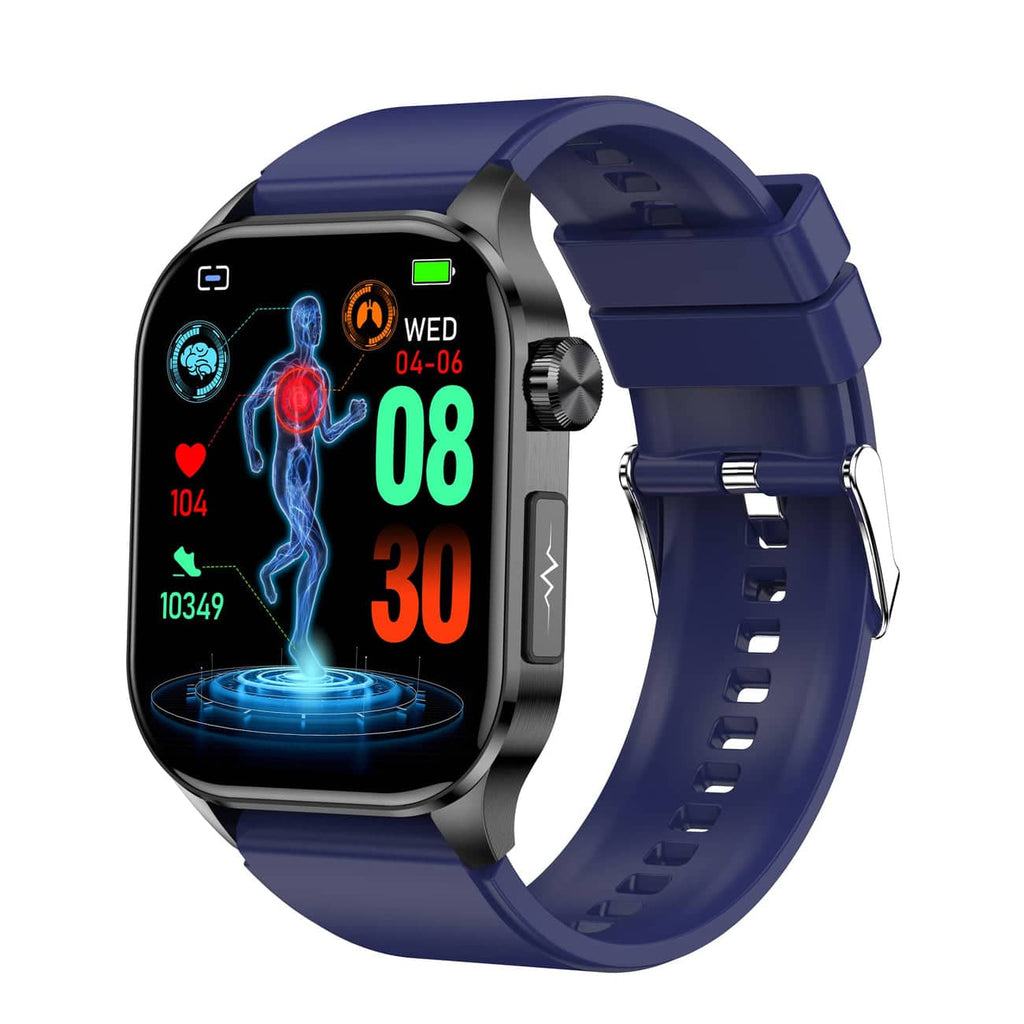 Montre intelligente pour la santé et le fitness – EKG, pression artérielle, mesure de la fréquence cardiaque – compatible iOS et Android