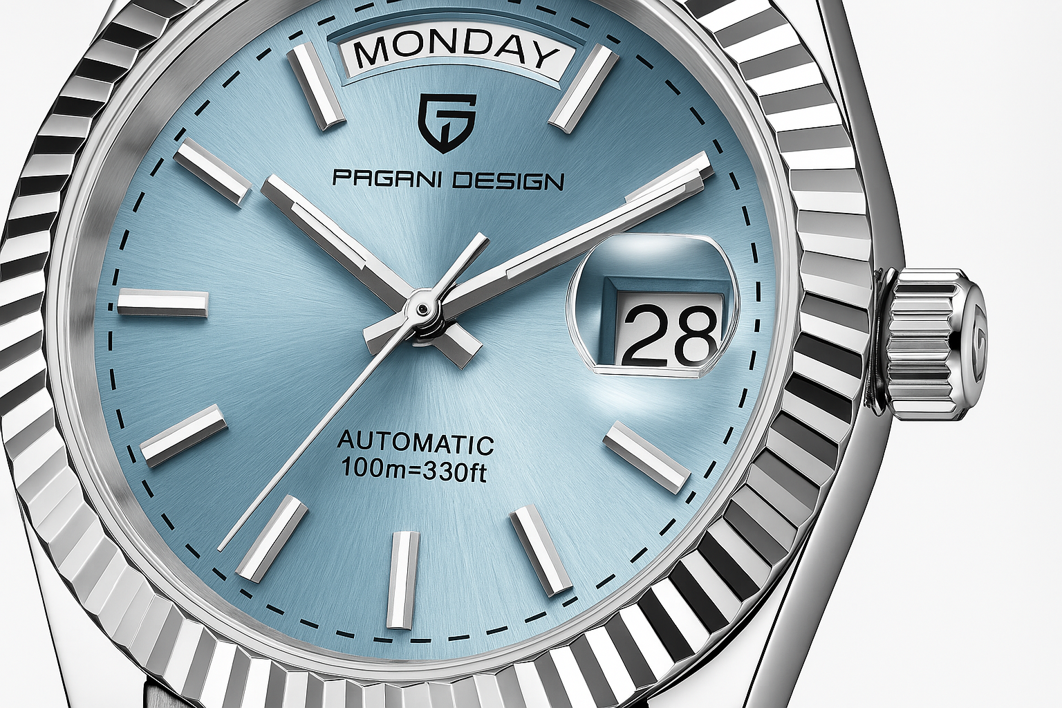 Montre automatique de luxe pour hommes – Acier inoxydable, remontage automatique, fonction calendrier – Style pour chaque occasion