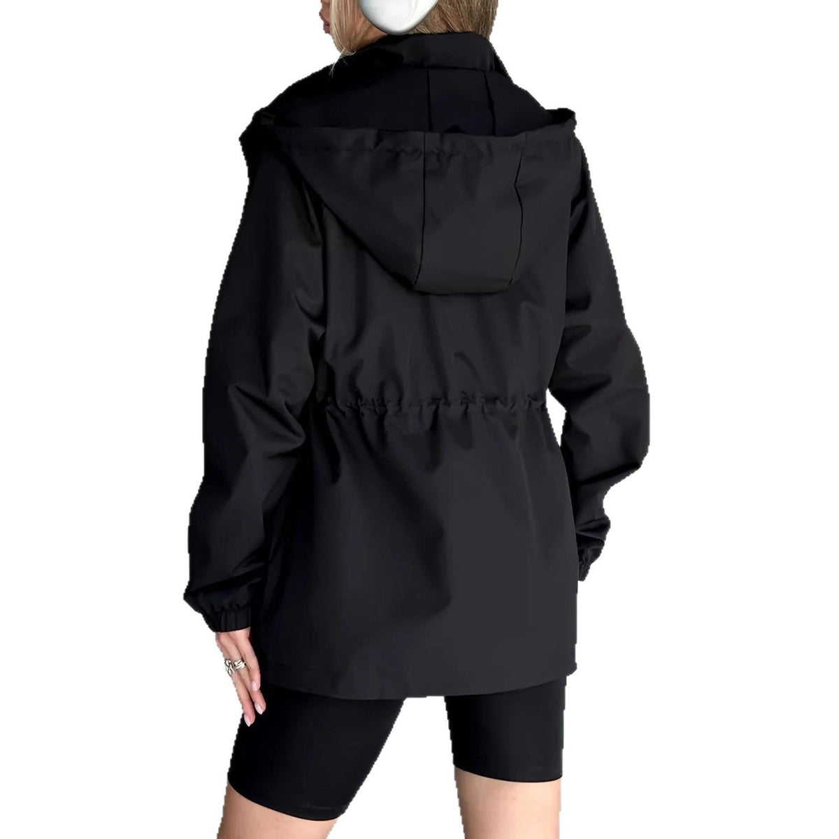 Veste de Pluie Femme avec Doublure – Parka Imperméable avec Taille Ajustable