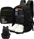 Sac à dos de voyage imperméable de 60L avec USB et compartiment à chaussures