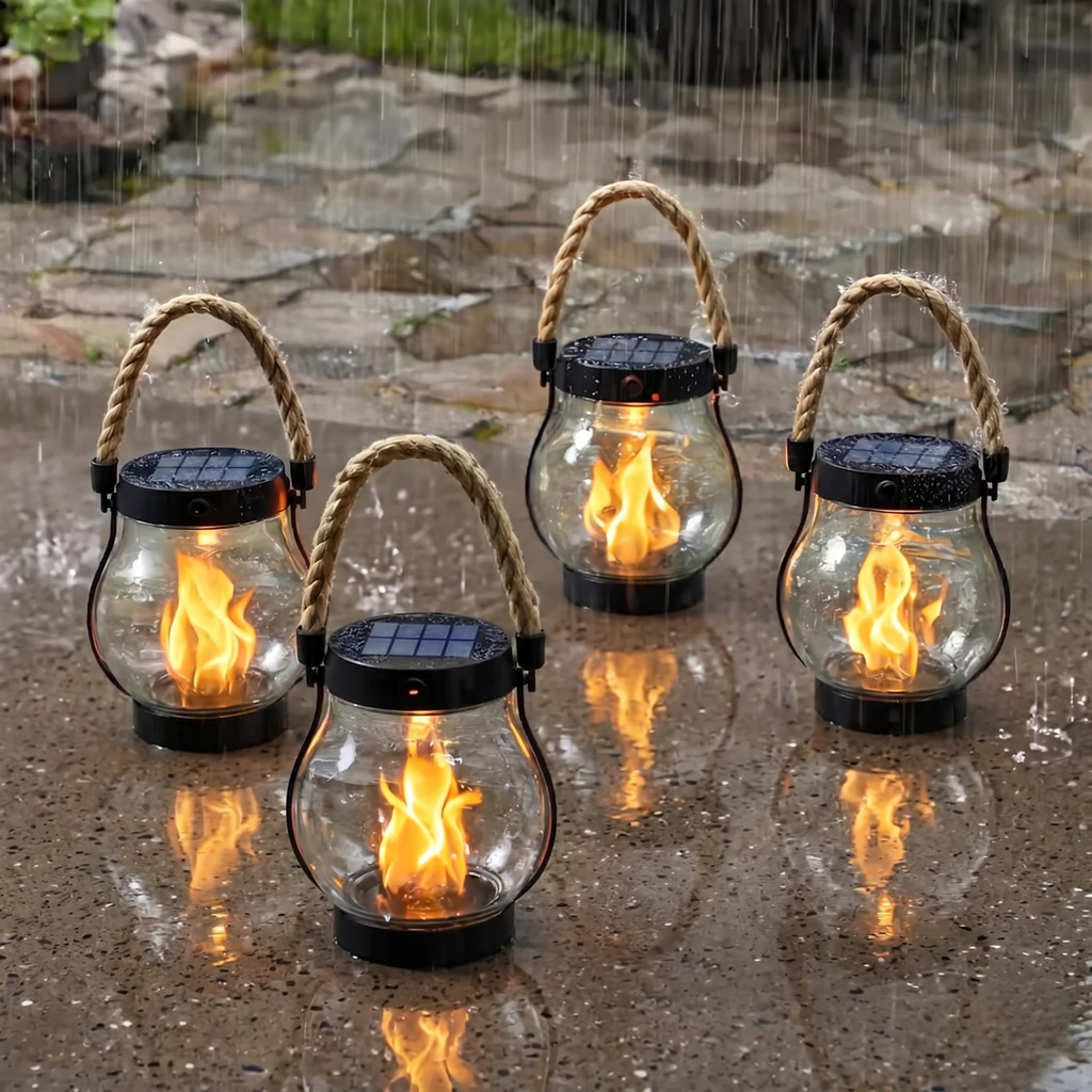 Lanterna Solaire d'Extérieur pour Jardin, Terrasse et Patio