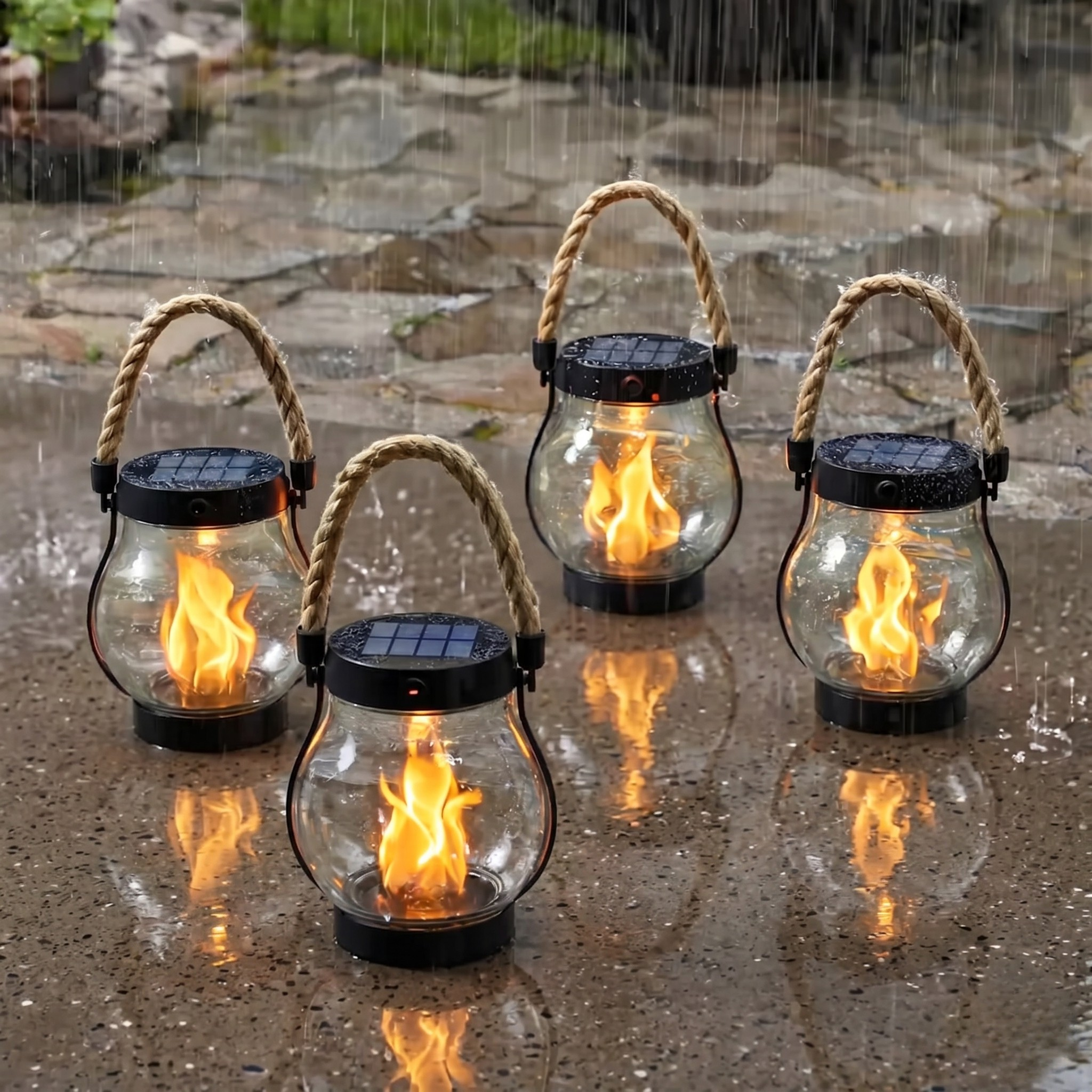 Lanterna Solaire d'Extérieur pour Jardin, Terrasse et Patio