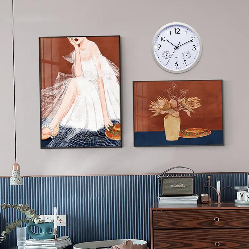 Horloge de jardin extérieure étanche avec indicateur de température