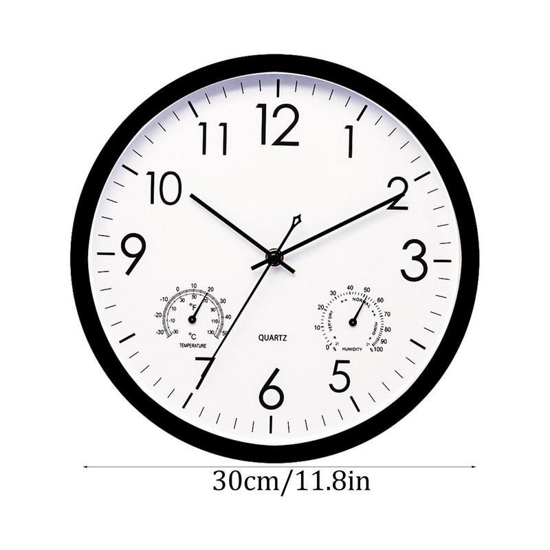 Horloge de jardin extérieure étanche avec indicateur de température