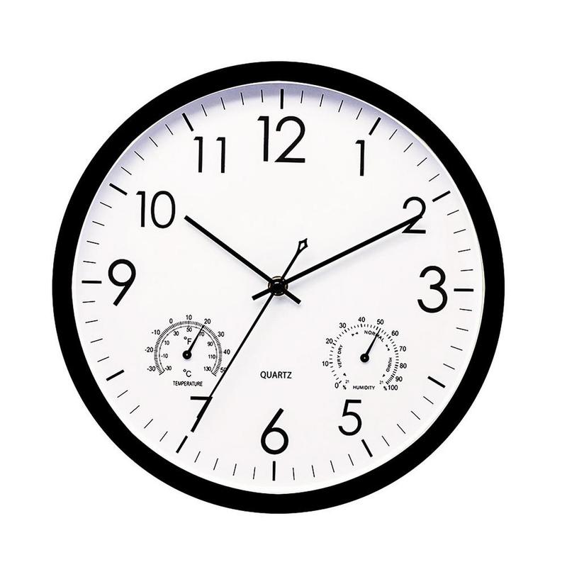 Horloge de jardin extérieure étanche avec indicateur de température