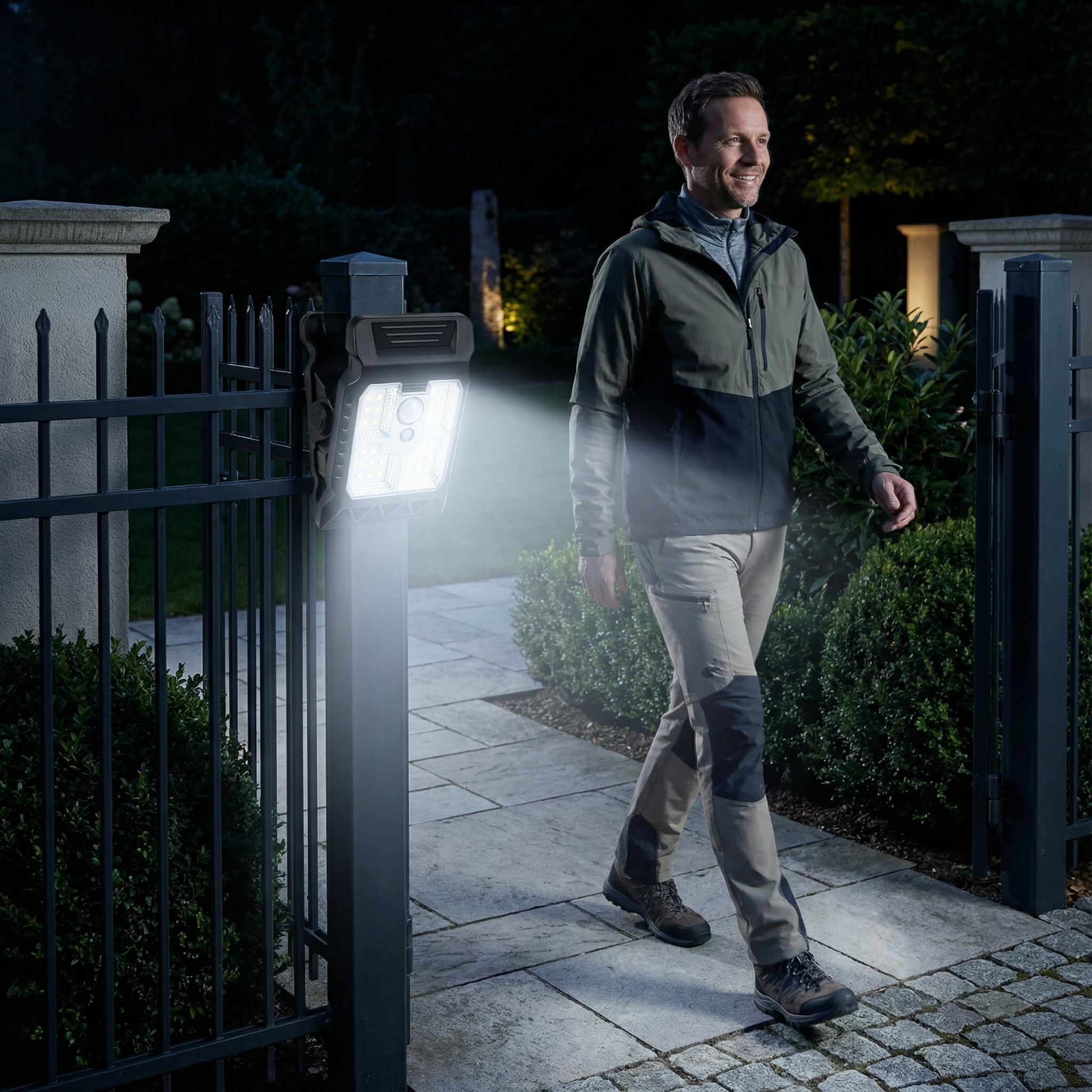 Lampe Solaire Pratique avec Capteur de Mouvement