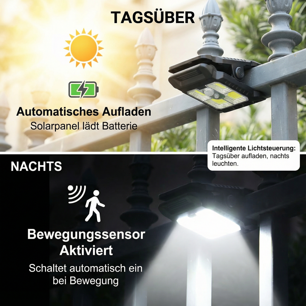 Lampe Solaire Pratique avec Capteur de Mouvement