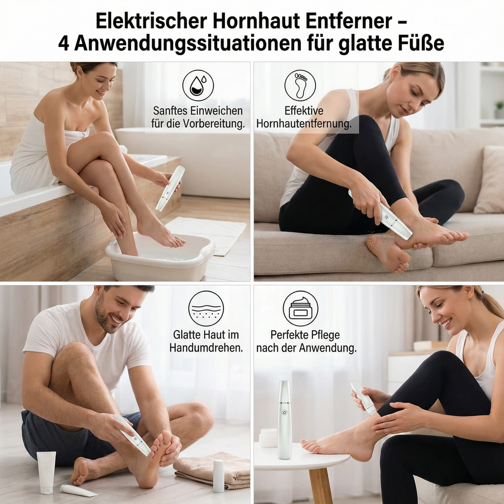 Épilateur de callosités électrique pour les pieds