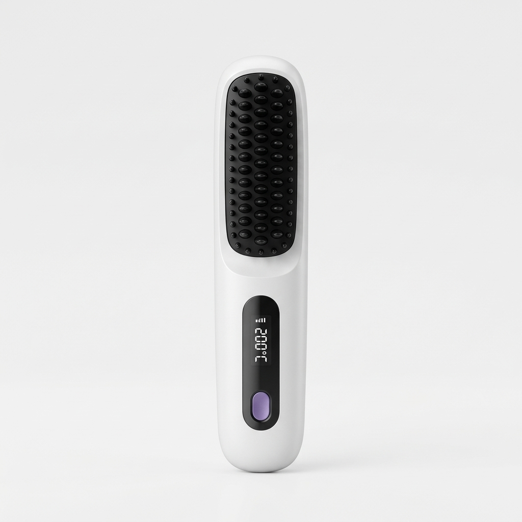 Brosse Lissante Cheveux Chauffage Rapide Température Réglable