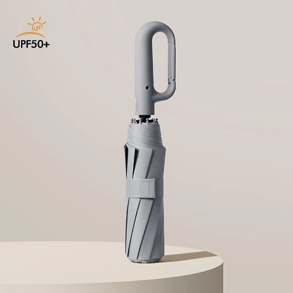 Parapluie Automatique Pliant Coupe-Vent avec Bande Réfléchissante