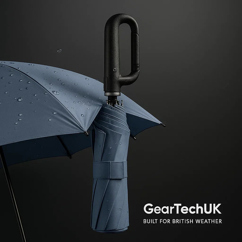 Parapluie Automatique Pliant Coupe-Vent avec Bande Réfléchissante