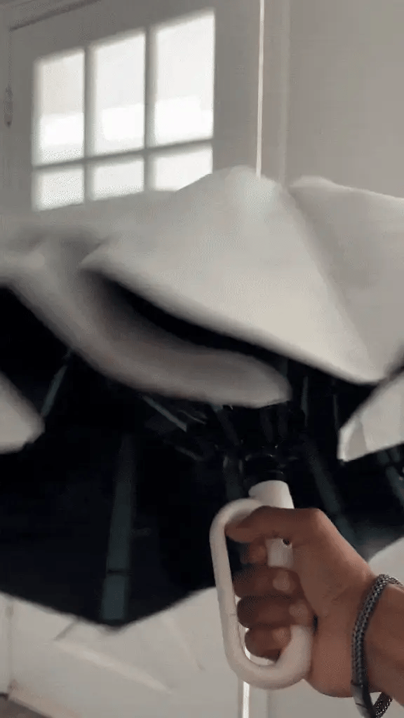 Parapluie Automatique Pliant Coupe-Vent avec Bande Réfléchissante