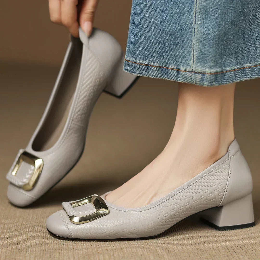 Pompes à Talon Bas Confortables pour Femmes