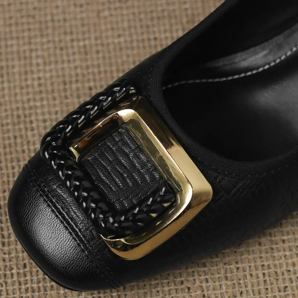 Pompes à Talon Bas Confortables pour Femmes