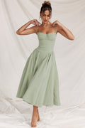 Robe Midi Corset Élegante pour Femmes