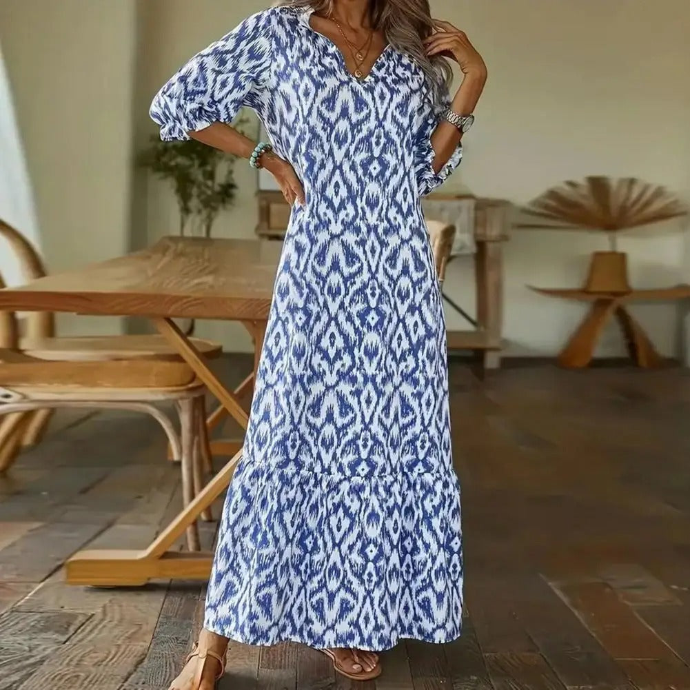 Robe Maxi Longue d'Été à Imprimé Floral Sarah pour Femmes