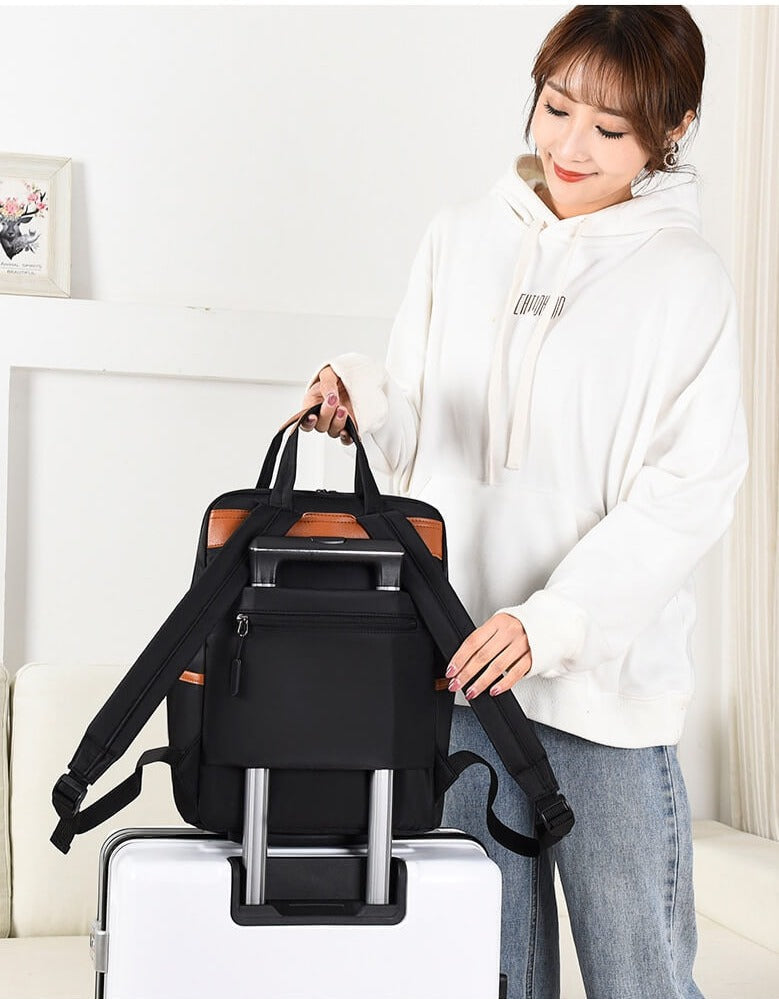 Sac à dos de voyage anti-vol résistant à l'eau pour femmes