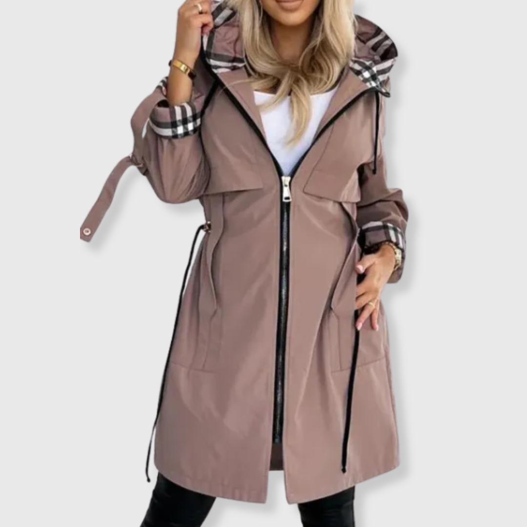 Veste Femme Imperméable à Fermeture Éclair