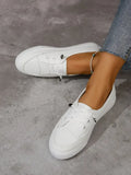 Chaussures plates à lacets décontractées pour femmes