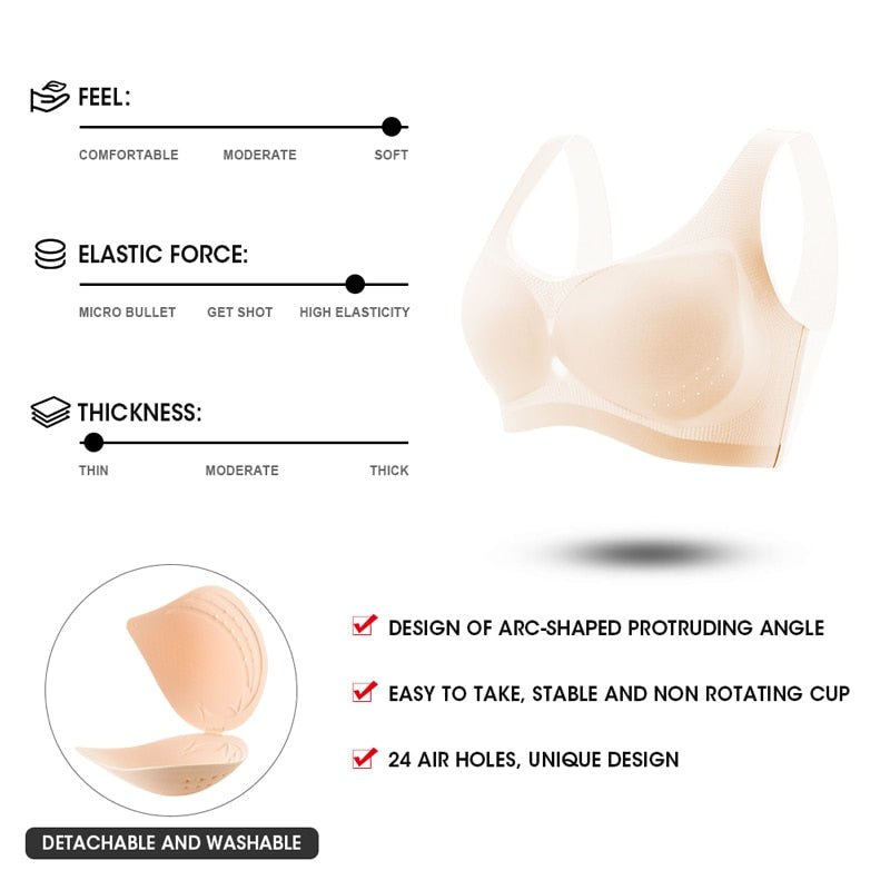 Soutien-gorge Push Up sans couture pour femmes (1+1 GRATUIT)