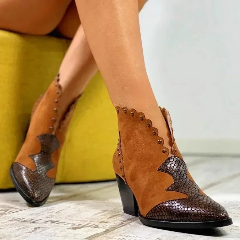 Bottes de cowboy à lacets pour femmes