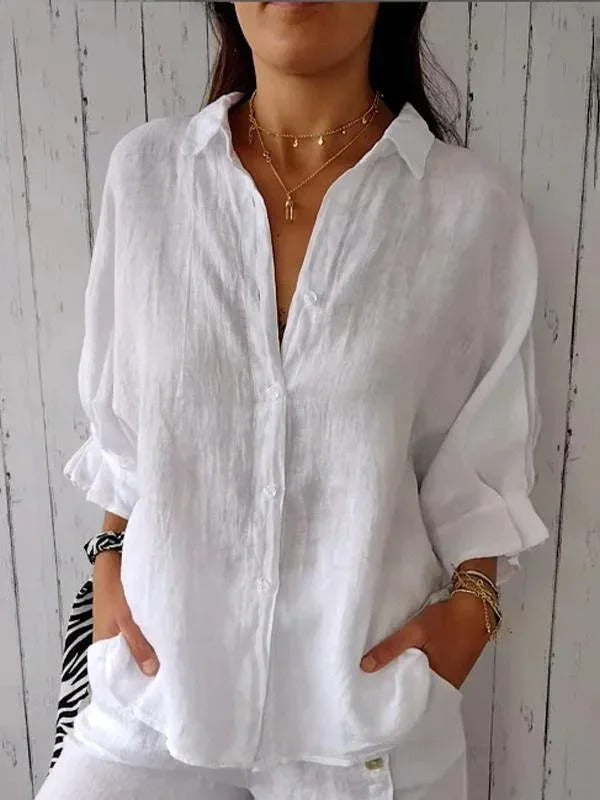 Chemise Boutonnée Femme - Décontractée et Respirante