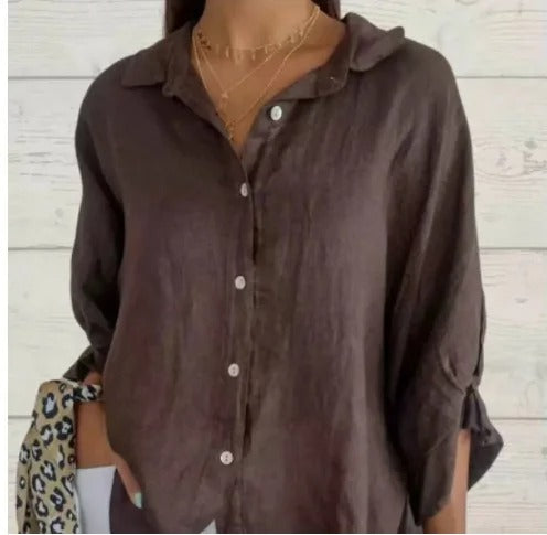 Chemise Boutonnée Femme - Décontractée et Respirante