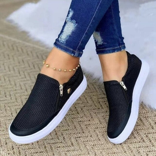 Chaussures Orthopédiques Zippées et Confortables pour Femmes