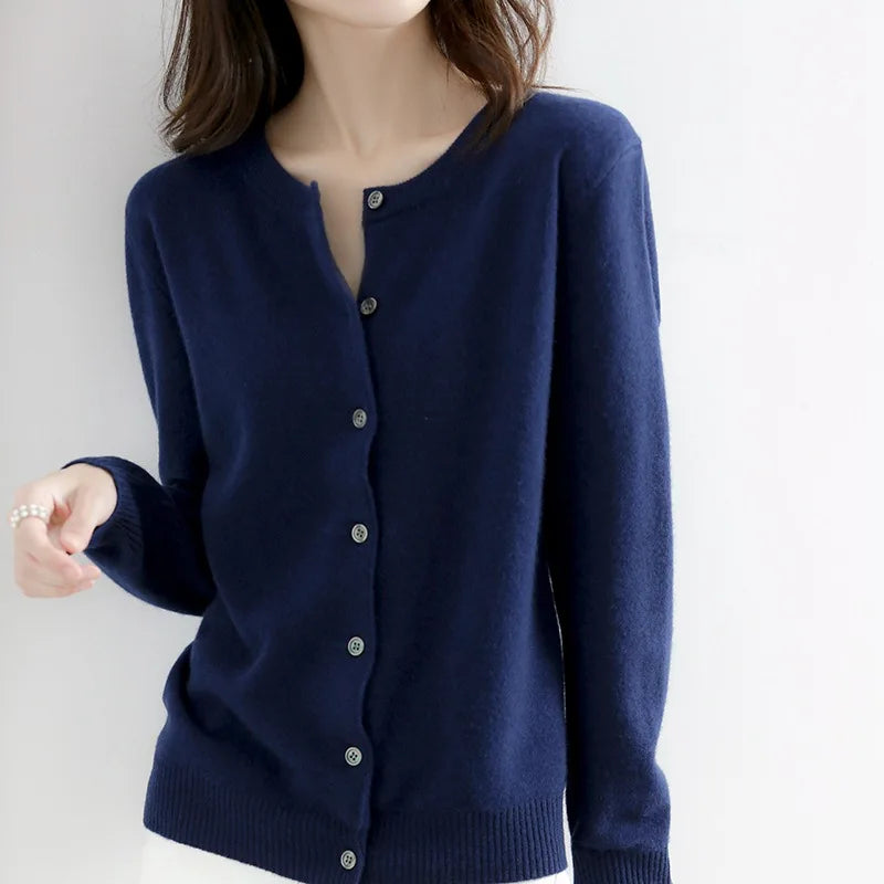 Cardigan Doux à Boutons pour Femmes
