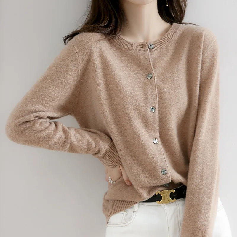 Cardigan Doux à Boutons pour Femmes
