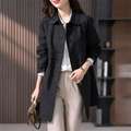 Manteau Trench Femme - Coupe Ajustée Longueur Mi-Cuisse