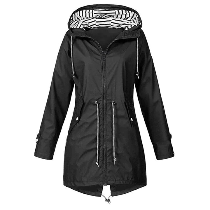 Veste de Pluie Extérieure Imperméable pour Femmes avec Capuche
