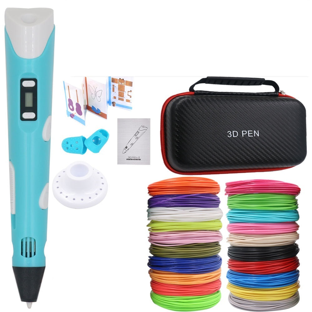 Stylo de dessin 3D DIY avec 200M de filament PLA, cadeau pour enfants